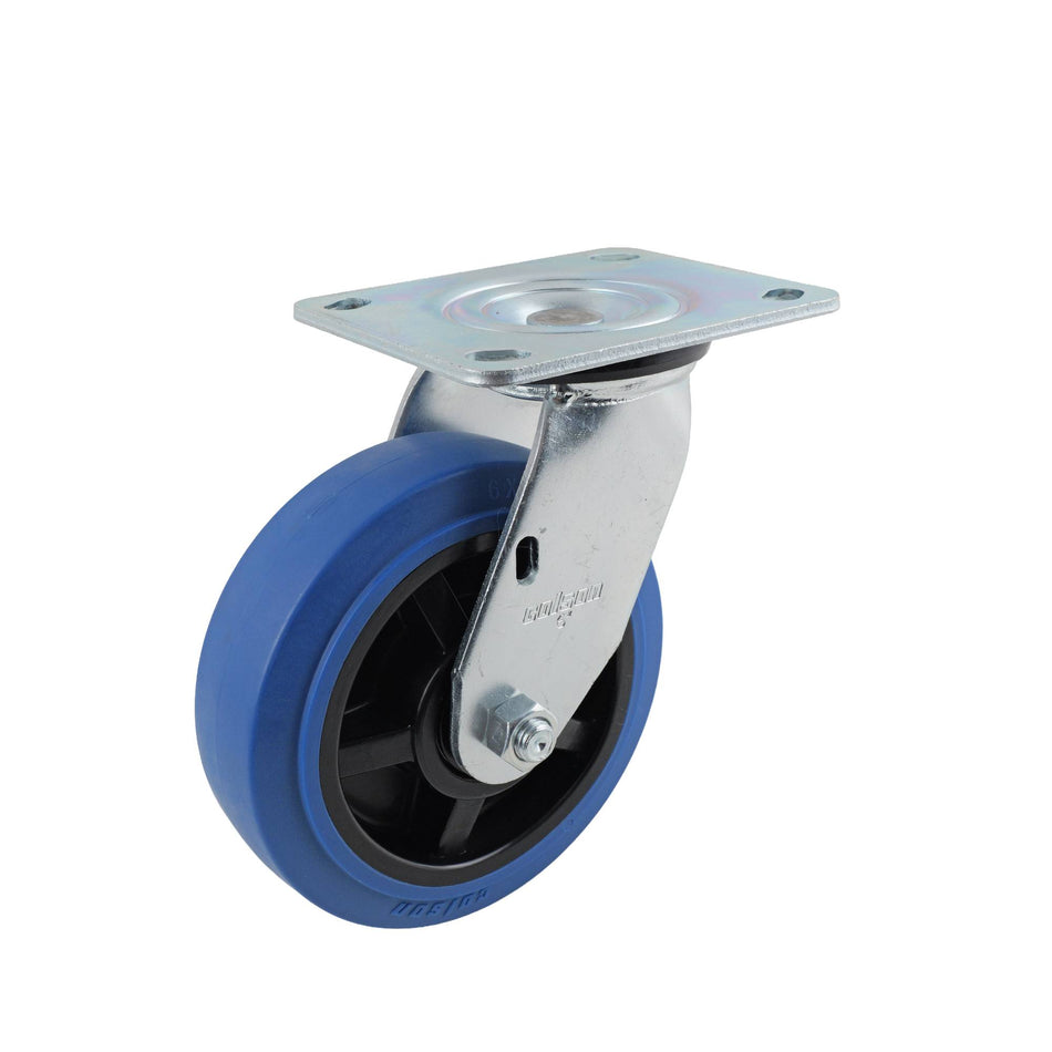 Colson 150mm Performa TPR Swivel Plate J3 Series Castor 300kg