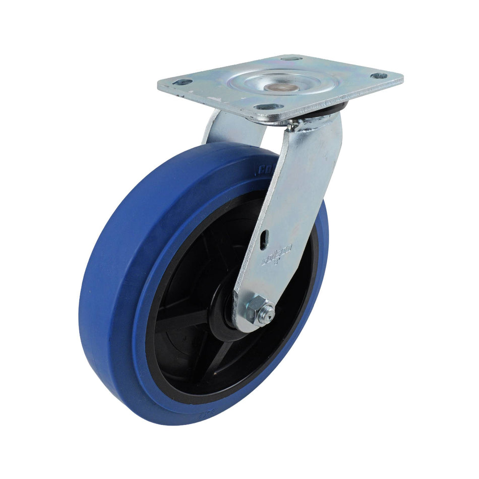 Colson 200mm Performa TPR Swivel Plate J3 Series Castor 400kg
