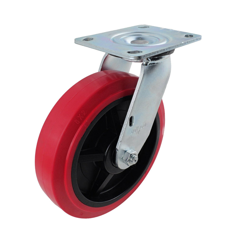 Colson 200mm Urethane Swivel Plate J3 Series Castor 455kg