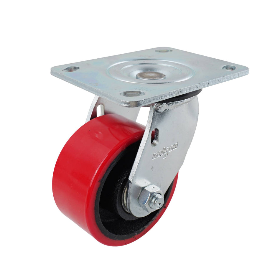Colson 100mm Urethane on Cast Iron Swivel Plate J3 Series Castor 320kg