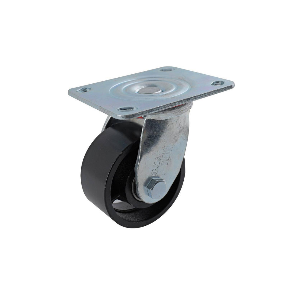 Easyroll 100mm Cast Iron Swivel Plate J3 Series Castor 320kg