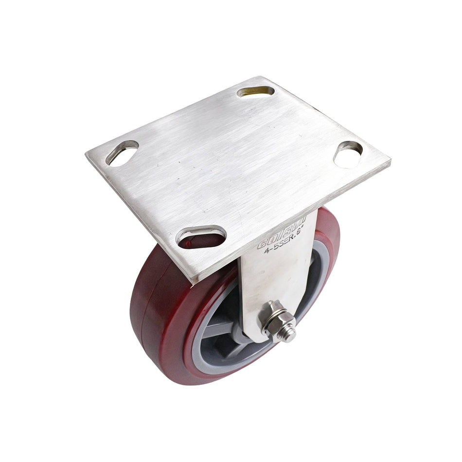 Colson 150mm HT Polyurethane Wheel Fixed Plate Stainless J3 Series Castor 410kg