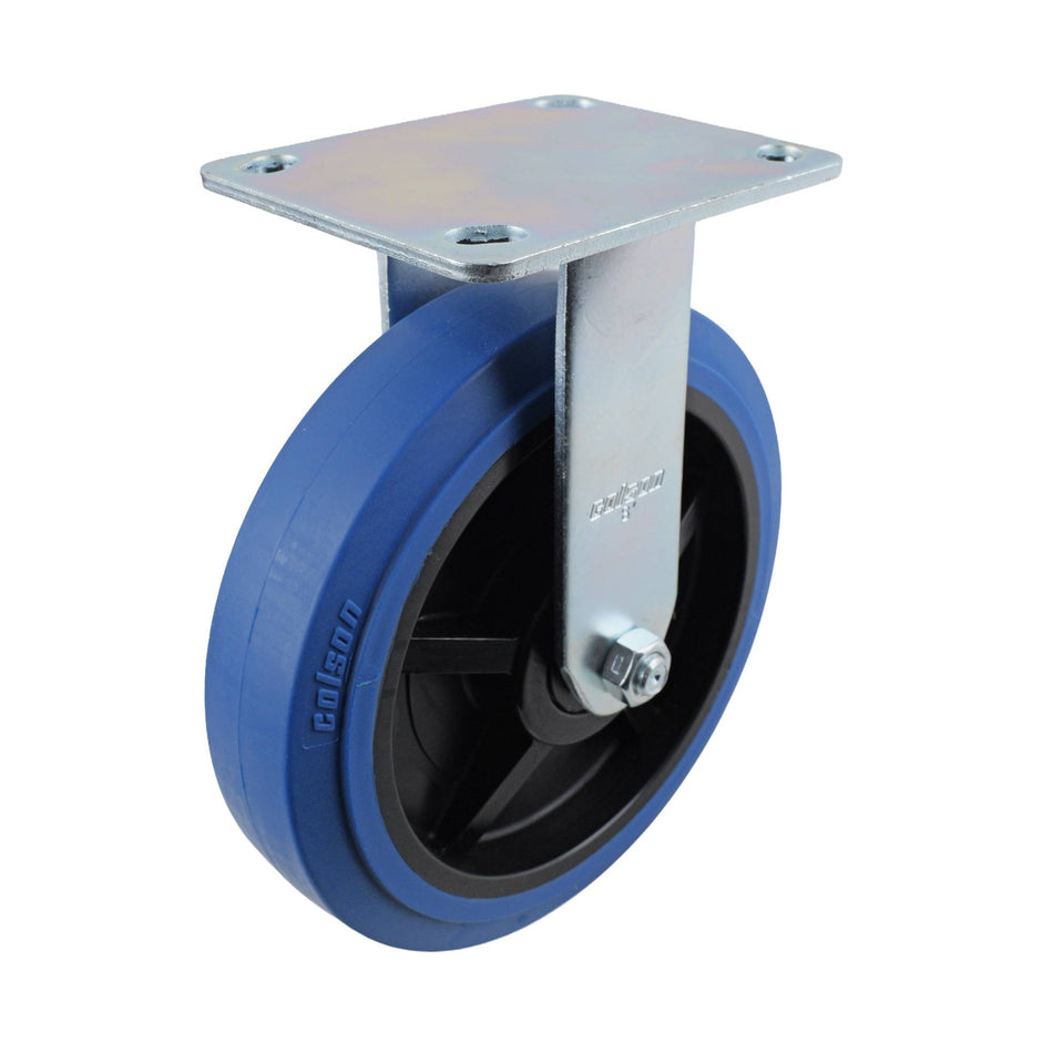 Colson 200mm Performa TPR Fixed Plate J3 Series Castor 400kg
