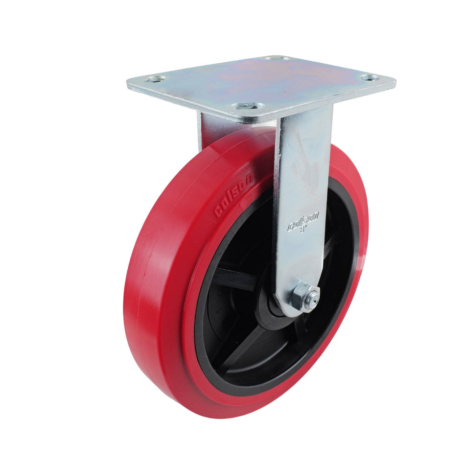 Colson 200mm Urethane Fixed Plate J3 Series Castor 455kg