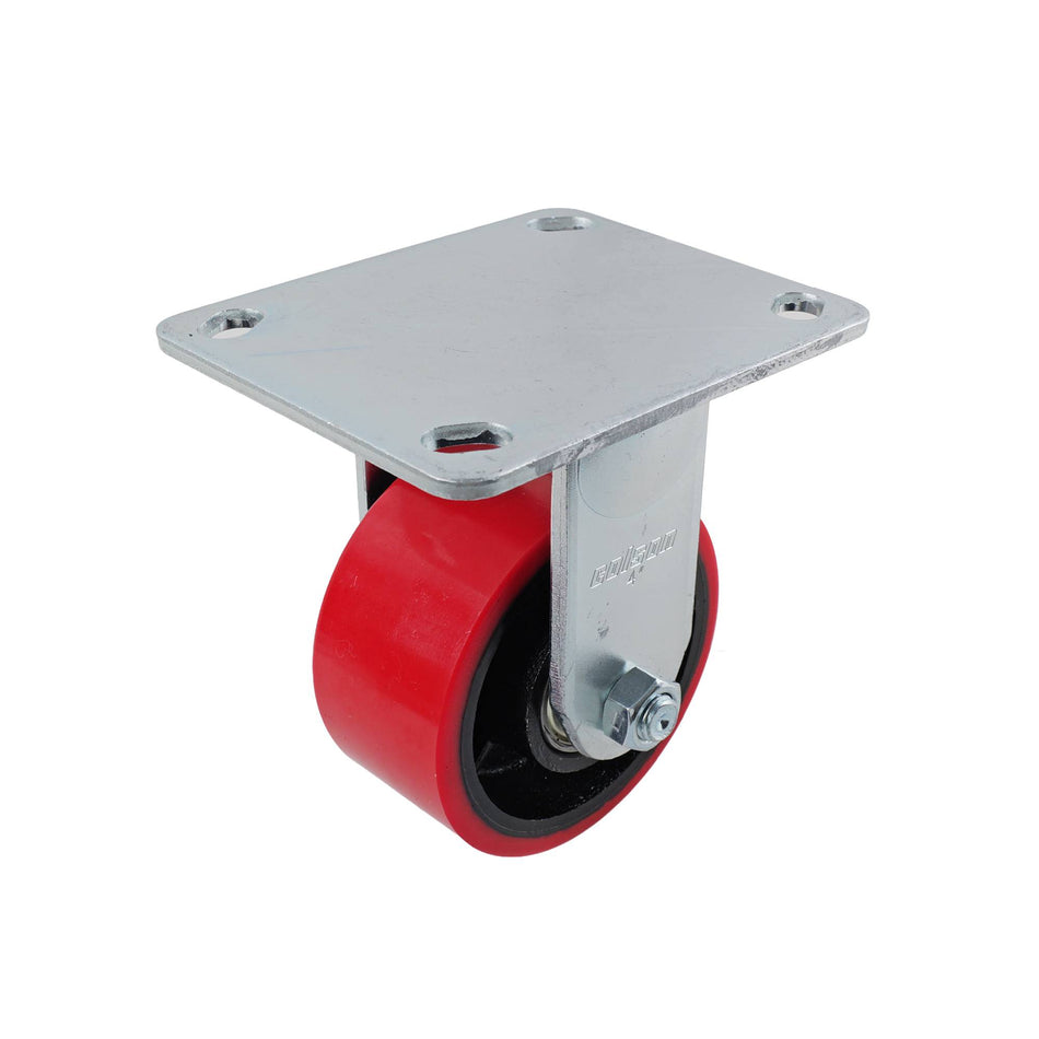 Colson 100mm Urethane on Cast Iron Fixed Plate J3 Series Castor 320kg