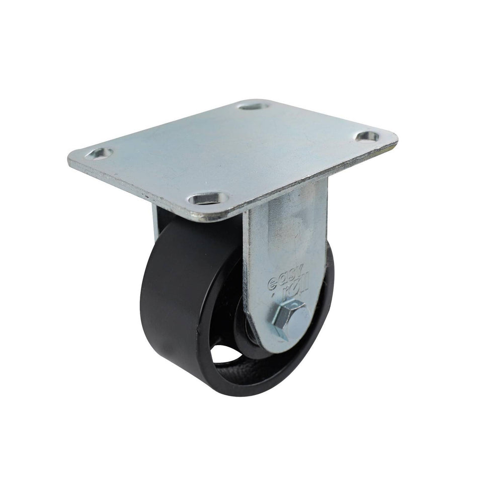 Easyroll 100mm Cast Iron Fixed Plate J3 Series Castor 320kg