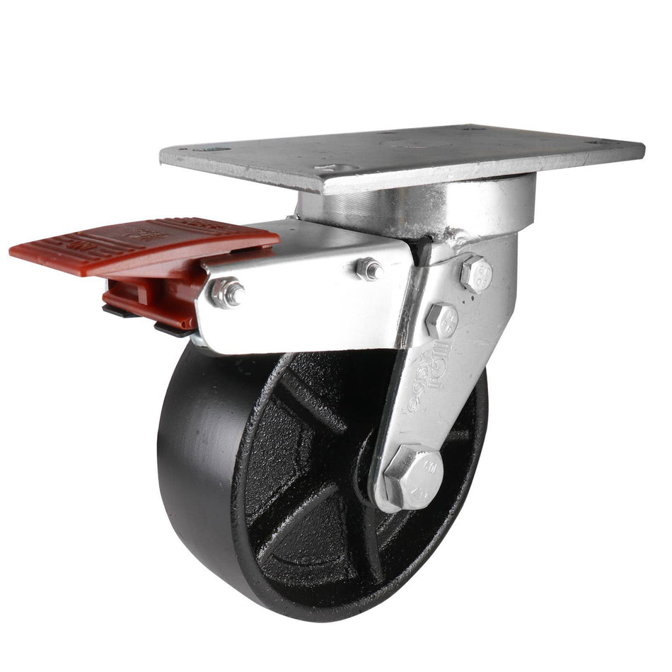 Easyroll 150mm Swivel Plate J7 Series Castor 500kg