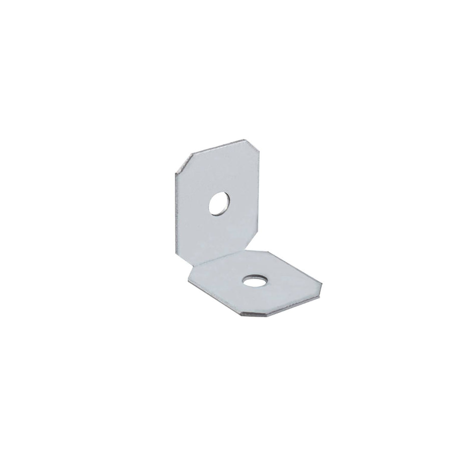 Carinya 25 x 25 x 20 x 1mm Galvanised Angle Make-A-Bracket - 20 Pack
