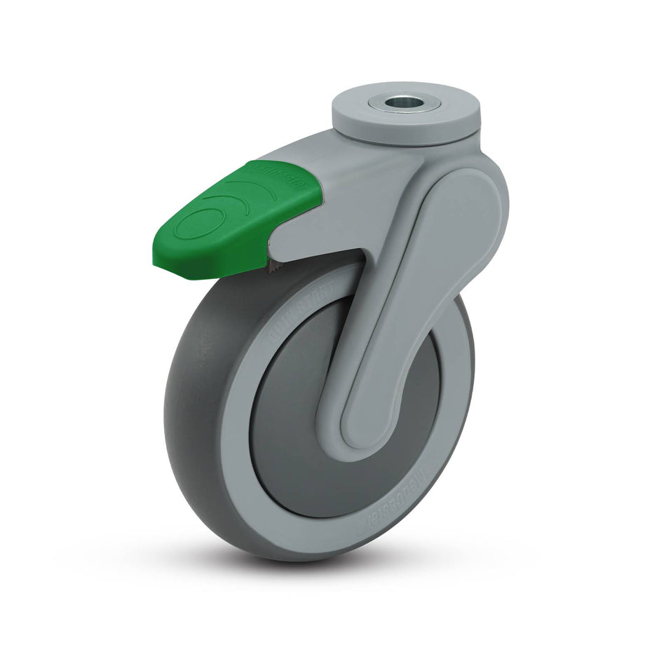 Colson 125mm Bolt Hole Dual Lock P6 Series Castor 100kg