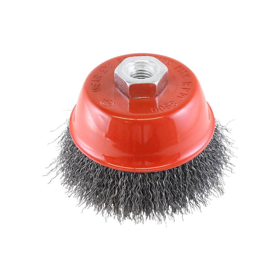 Rocket Steel Crimped Cup Brush 100mm x M14
