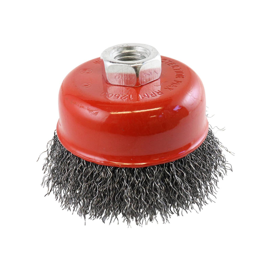 Rocket Steel Crimped Cup Brush 75mm x M14