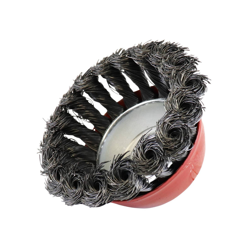 Rocket Steel Twist Knot Cup Brush75mm x M14