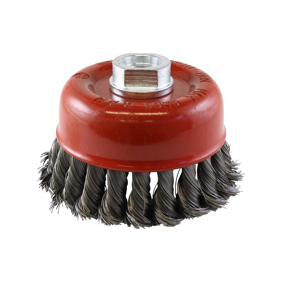 Rocket Steel Twist Knot Cup Brush90mm x M14