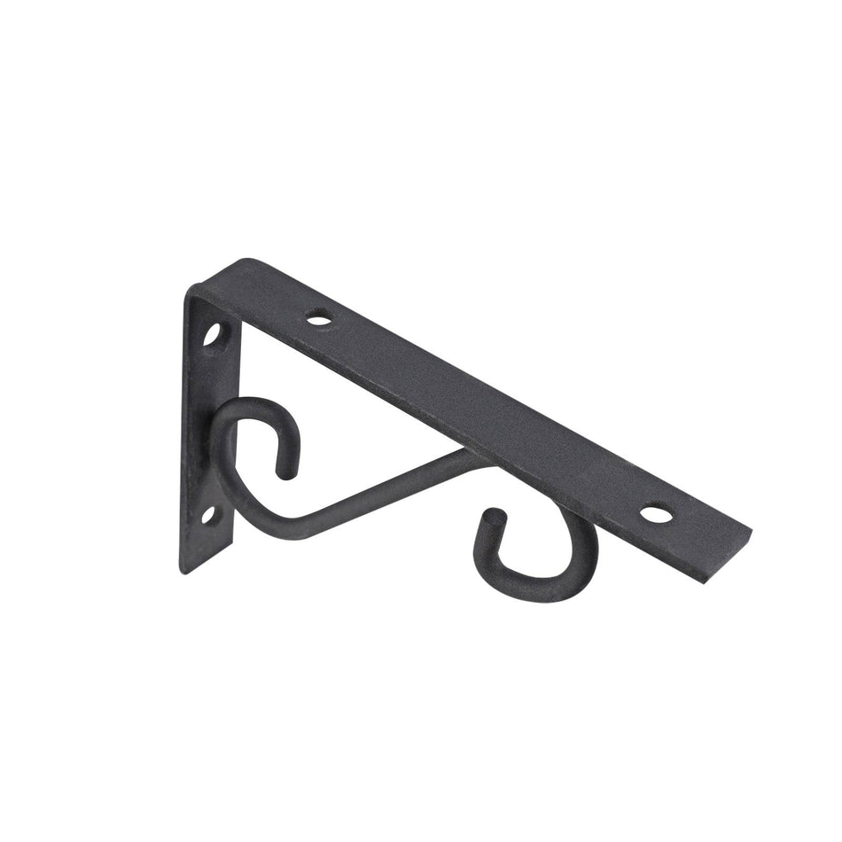 Carinya 150 x 100mm Black Scroll Stayed Bracket