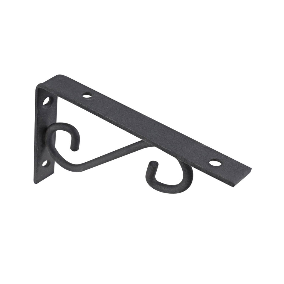 Carinya 250 x 125mm Black Scroll Stayed Bracket
