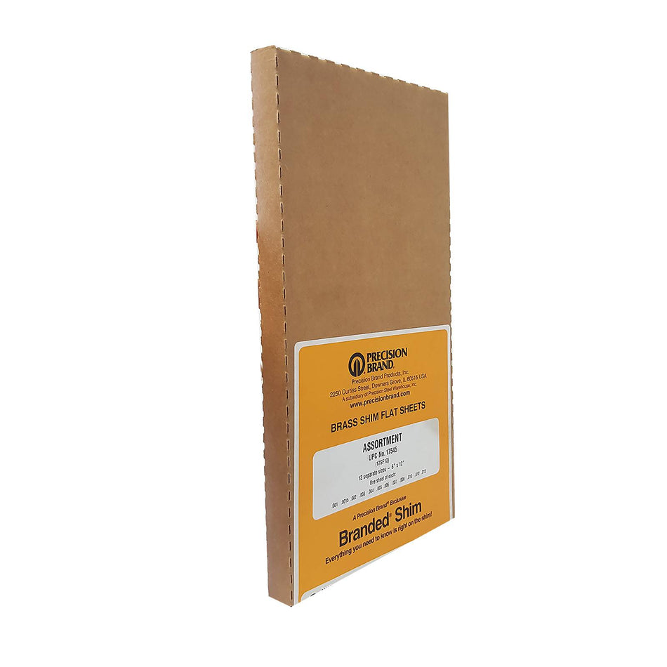 Precision Brand Shim Assortment Kit 0.001" 0.015" CDA 260 Alloy 1- 2 Piece
