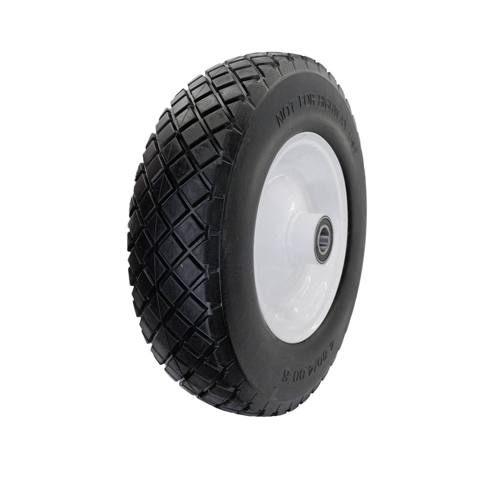 Easyroll 4.00x8" Flat Free Wheel 1" Bearing 200kg
