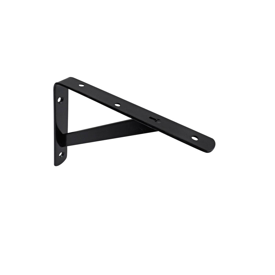 Carinya 200 x 150mm Black Heavy Duty Straight Stayed Bracket