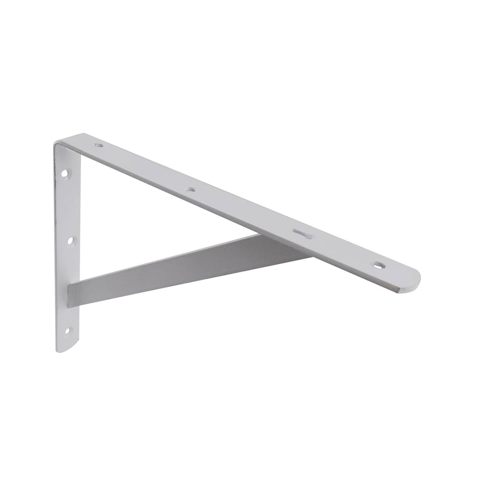 Carinya 250 x 200mm White Heavy Duty Straight Stayed Bracket