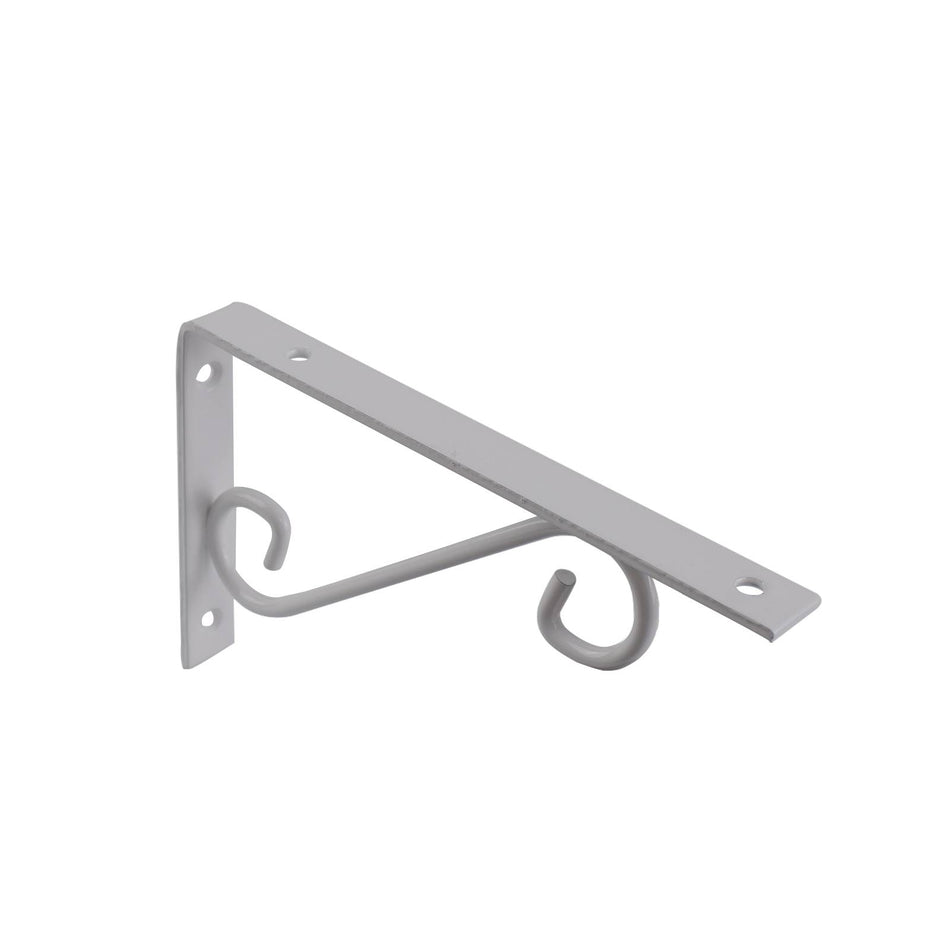 Carinya 200 x 125mm White Scroll Stayed Bracket