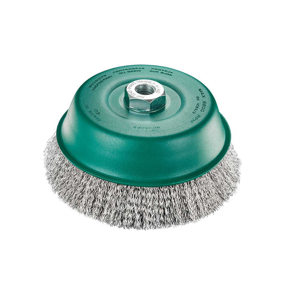 SIT Stainless Steel Crimped Cup Brush 100mm x 5/8" & M14