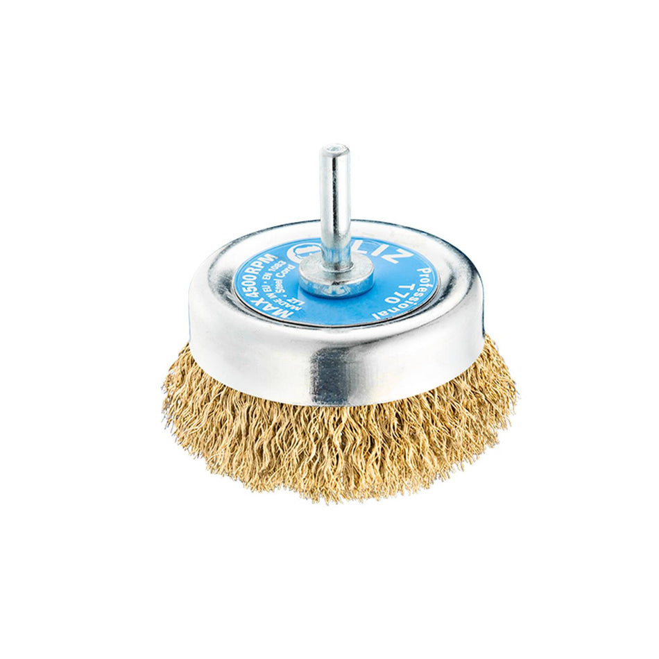 SIT Brass Crimped Cup Brush 75mm x M6