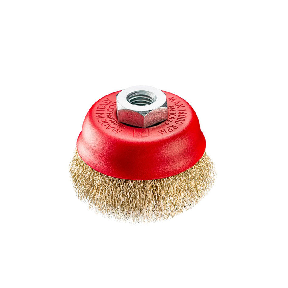 SIT Brass Crimped Cup Brush 75mm x M14