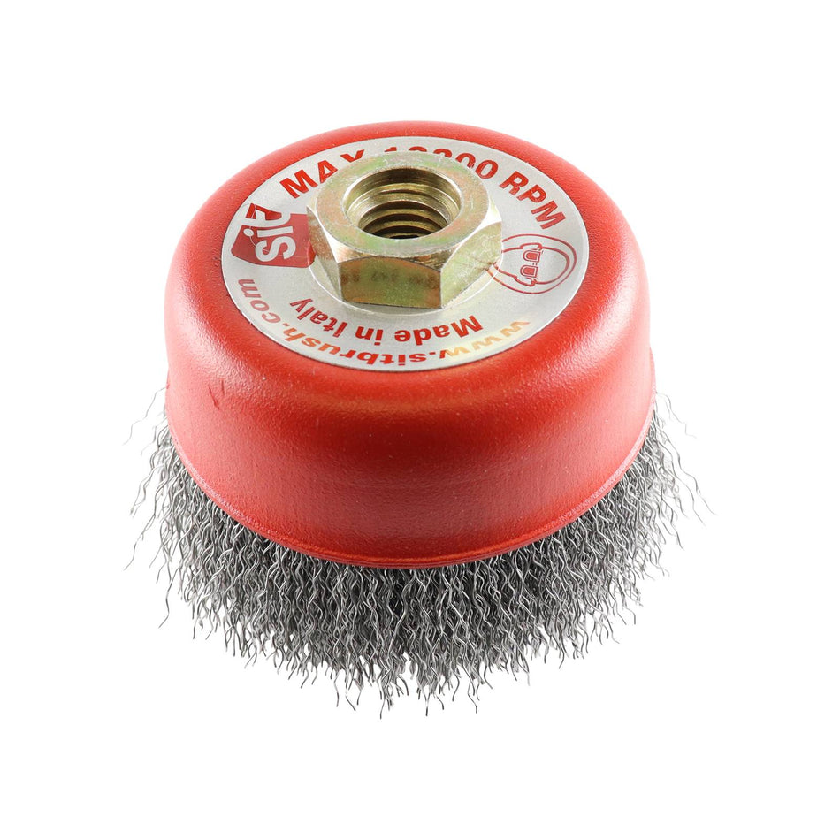 SIT Steel Crimped Cup Brush 90mm x M14