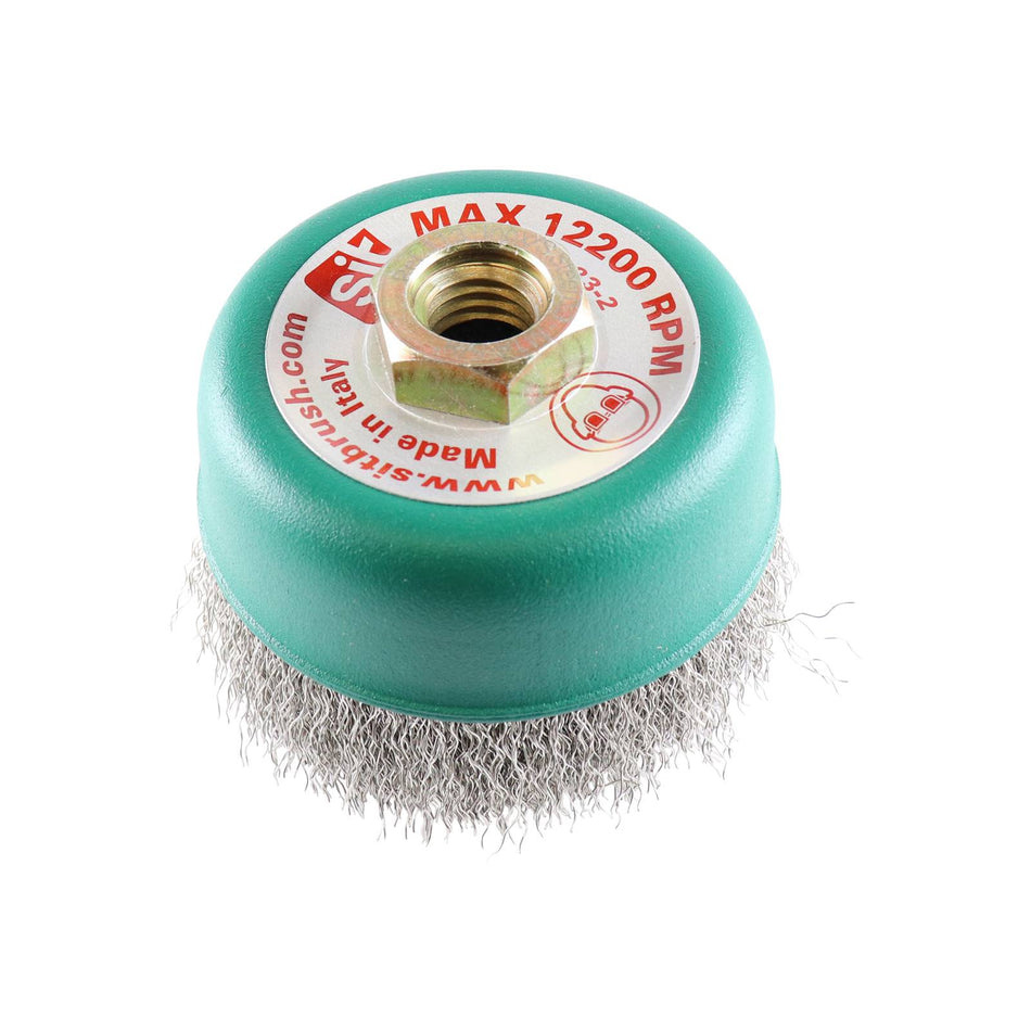 SIT Stainless Steel Crimped Cup Brush 90mm x M14