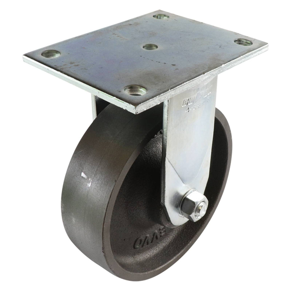 Colson 150mm Cast Iron Fixed Plate TF Series Castor 190kg