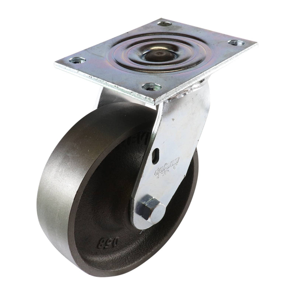Colson 150mm Cast Iron Swivel Plate TS Series Castor 600kg