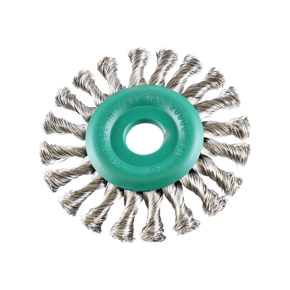 SIT Stainless Steel Twist Knot Wheel 125mm x M22.2