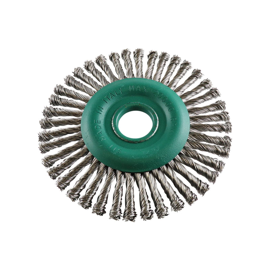 SIT Stainless Steel Twist Knot Wheel 125mm x M22