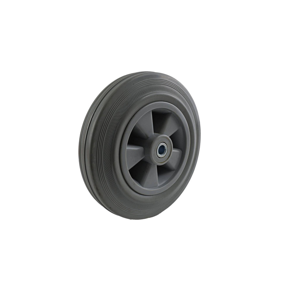 Easyroll 200mm Grey Rubber Wheel Roller Bearing 200kg