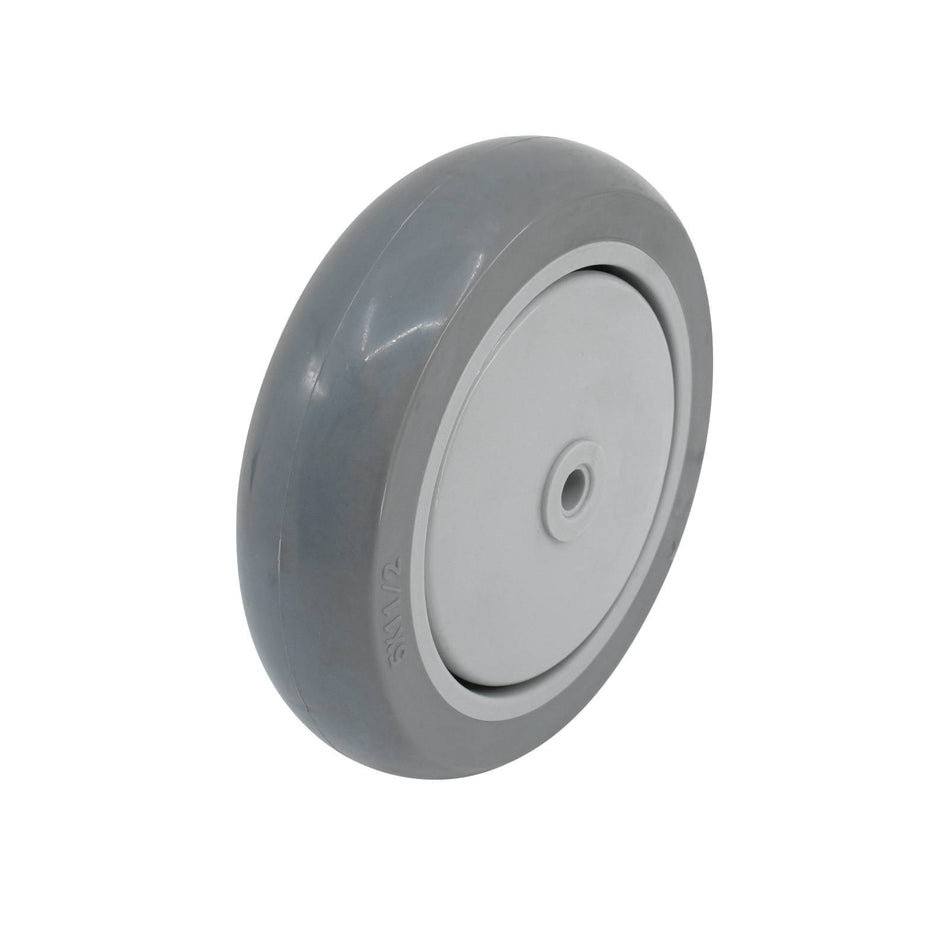 Easyroll 125mm Grey Rubber Wheel Precision Bearing 130kg