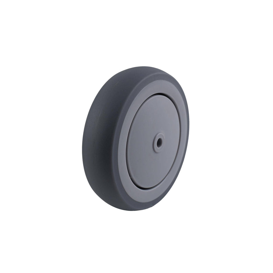 Easyroll 125mm Grey Rubber Wheel Precision Bearing 100kg