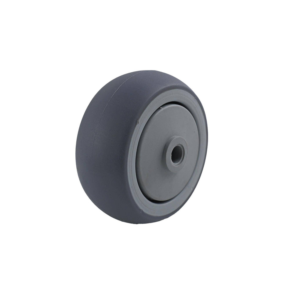 Easyroll 75mm Grey Rubber Wheel Precision Bearing 80kg
