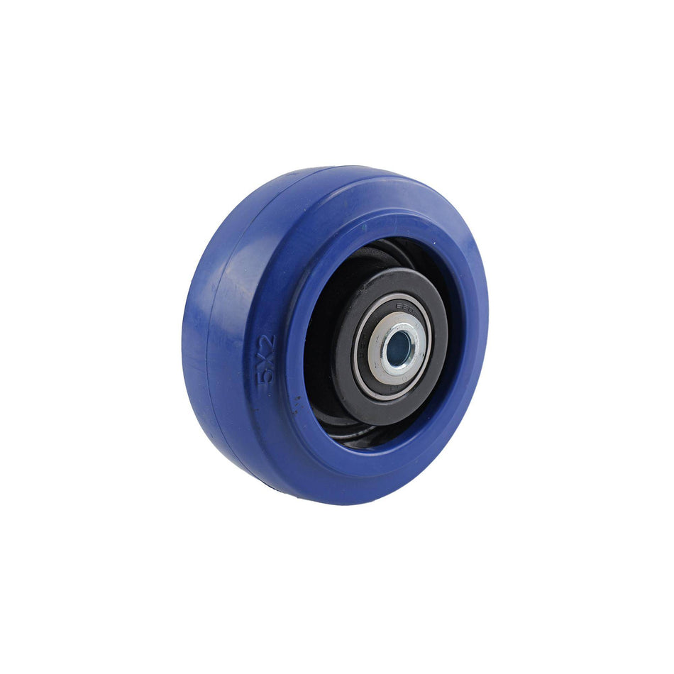 Easyroll 125mm Elastic Rubber Wheel Precision Bearing 240kg