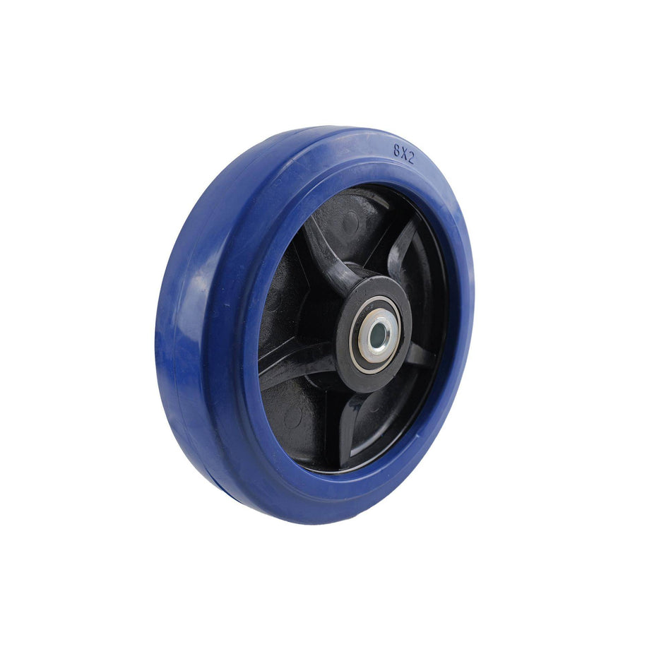 Easyroll 200mm Elastic Rubber Wheel Precision Bearing 400kg