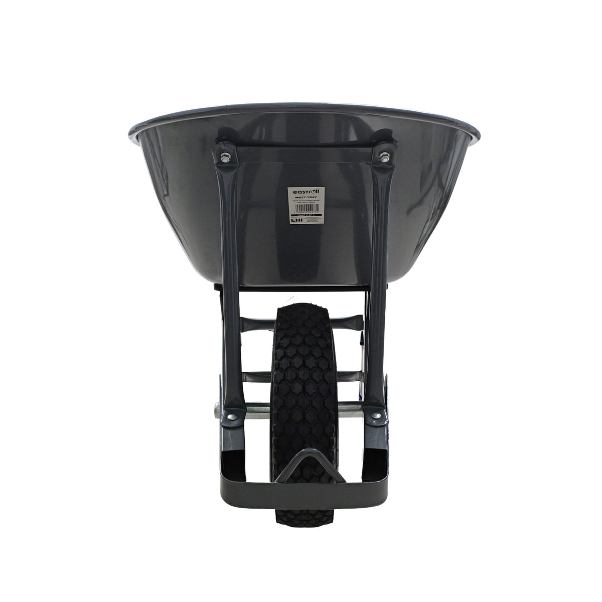 Wheelbarrow Riser Tray Easyroll 100L Steel Tray Wheelbarrow Wide Wheel – EHI.com.au