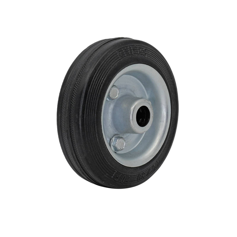 Easyroll 100mm Black Rubber Wheel Roller Bearing 50kg