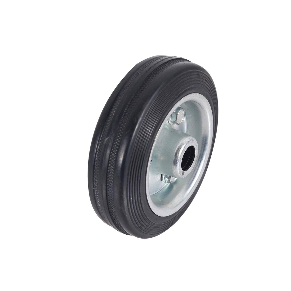 Easyroll 100mm Black Rubber Wheel Roller Bearing 50kg